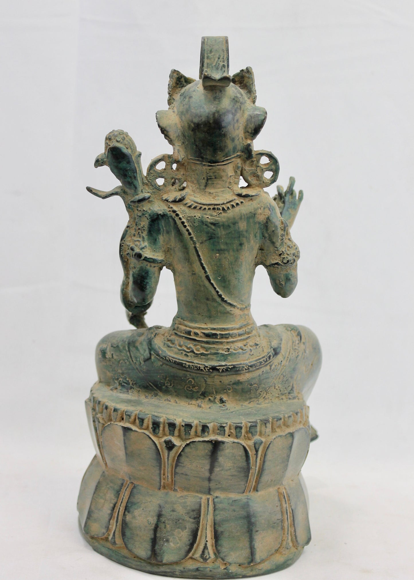 Balinese Dewi Sri Verdigris Bronze Statue Rice Goddess Lost wax Art Sculpture Bali Art