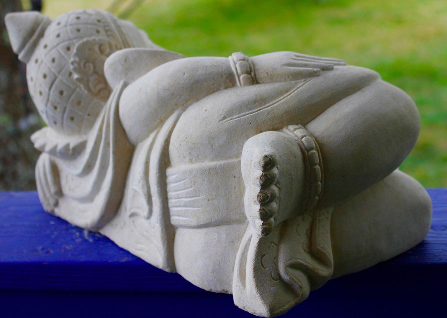 Ganapati Ganesha Stone Garden Statue  hand carved limestone Bali Art