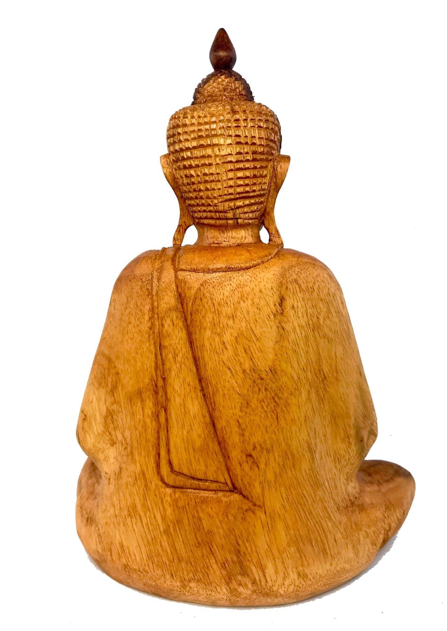 Dhyana Pose Buddha Meditating Statue Hand Carved wood Sculpture Balinese Art