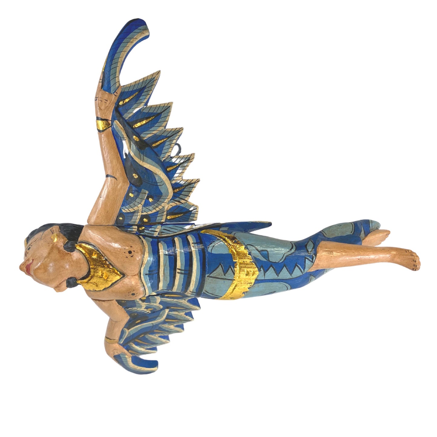 Balinese Flying Dewi Sri Goddess Spirtchaser Mobile: Carved Wood  Fertility Goddess, Bali Art Carving