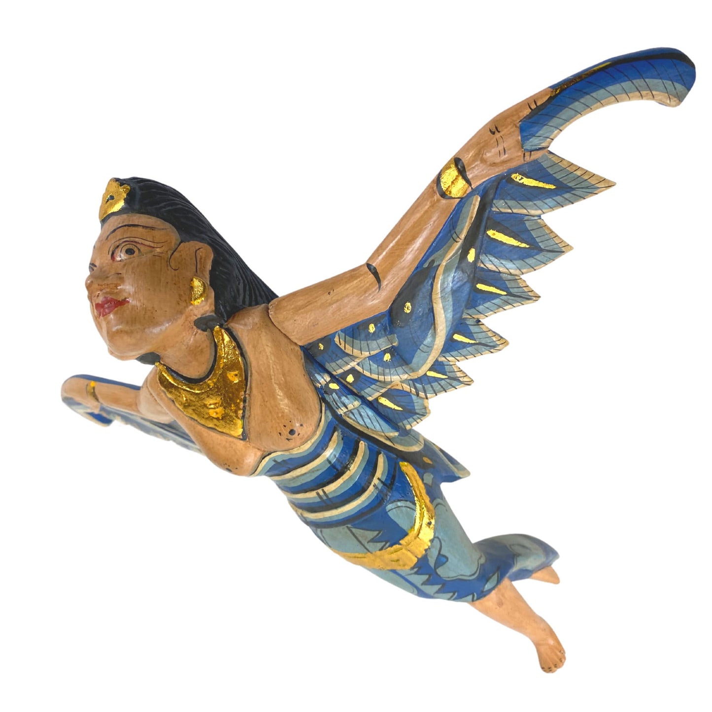 Balinese Flying Dewi Sri Goddess Spirtchaser Mobile: Carved Wood  Fertility Goddess, Bali Art Carving