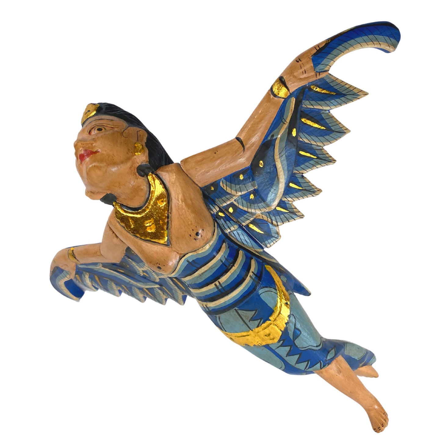 Balinese Flying Dewi Sri Goddess Spirtchaser Mobile: Carved Wood  Fertility Goddess, Bali Art Carving