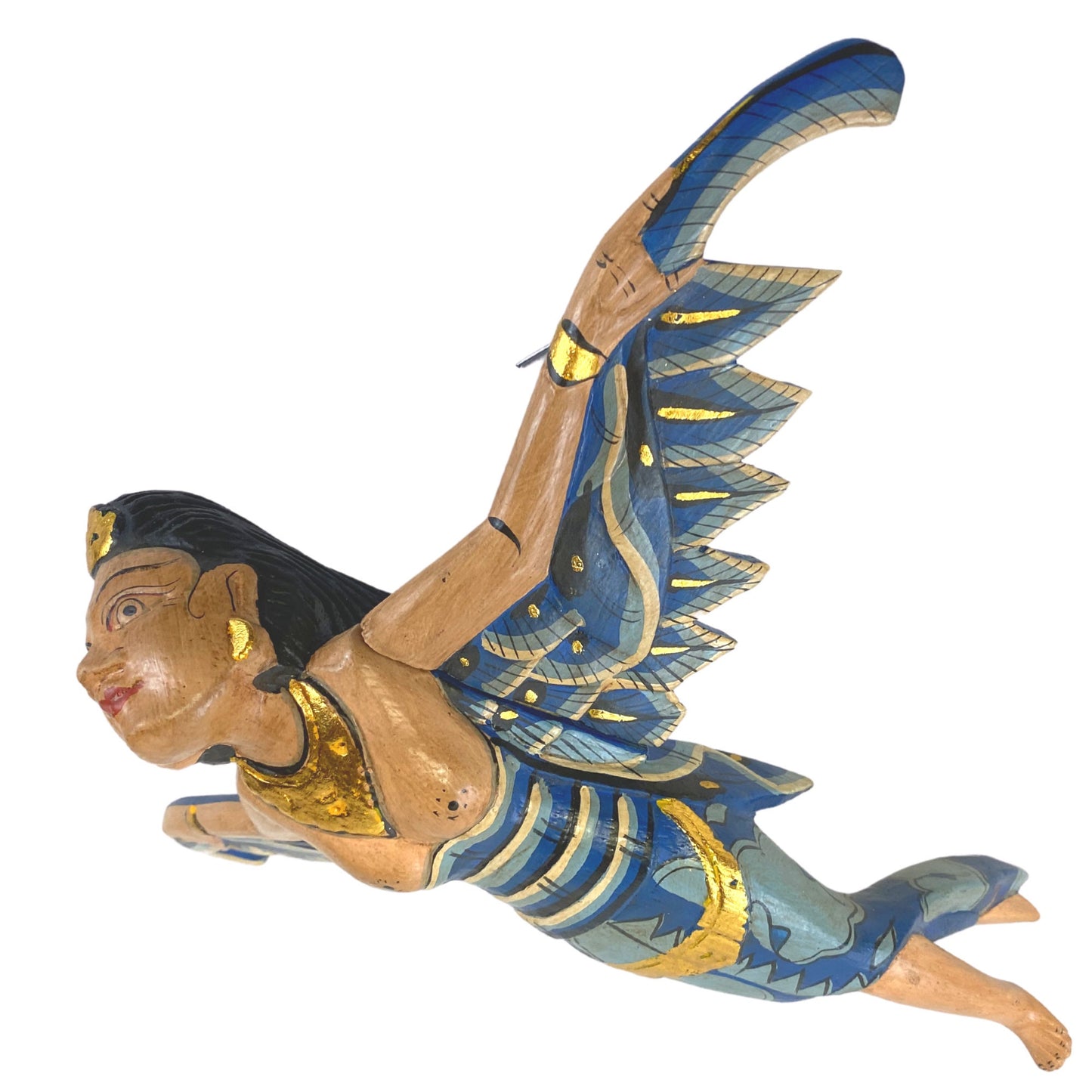 Balinese Flying Dewi Sri Goddess Spirtchaser Mobile: Carved Wood  Fertility Goddess, Bali Art Carving