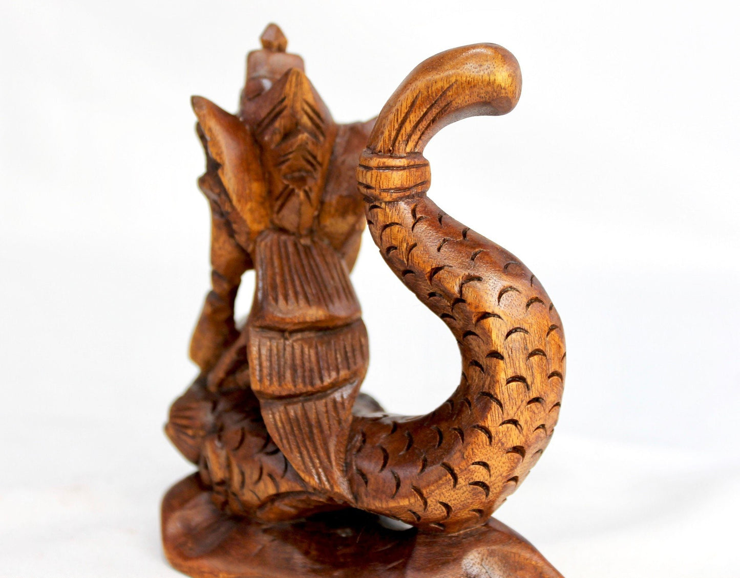 Balinese Miniature Balinese Naga Dragon Basuki Cosmic Naga Hand Carved wood carving Statue