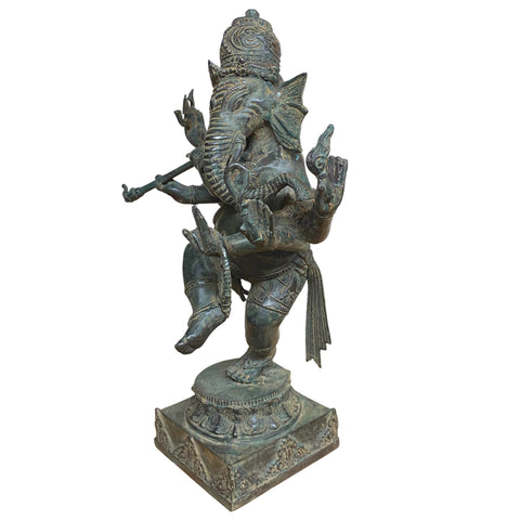 Dancing Ganesha Bronze Statue Elephant God Nataraja Murti Ganapati Ganesh Handmade Vintage Lost wax cast Balinese Art