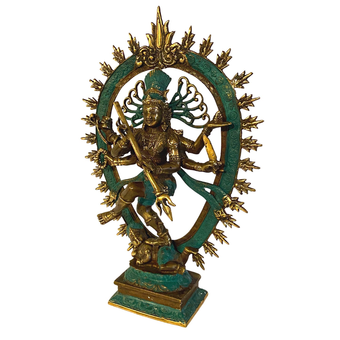 Shiva Nataraja Bronze Sculpture: Balinese Hindu Art, Lost Wax Cast Metal Statue