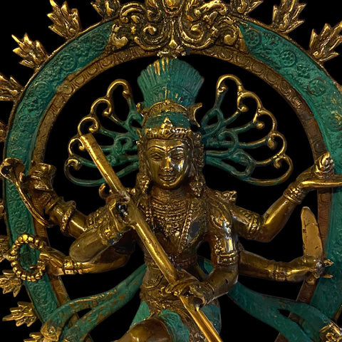 Shiva Nataraja  Murti Bronze sculpture Lord of the Dance Bali Hindu Statue art Lost Wax Cast Solid Bronze Handmade Balinese Art