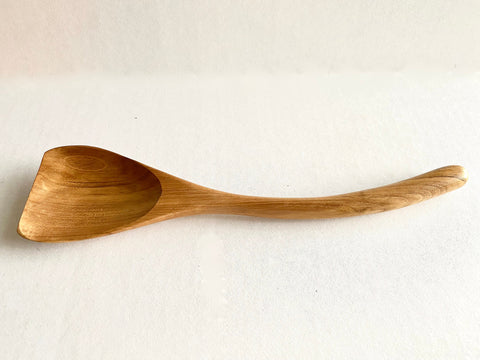 Wooden Spoon wood Ladle Pasta spoon Stir-fry Spatula Hand carved sustainable Teak Wood Kitchen tool Utensil