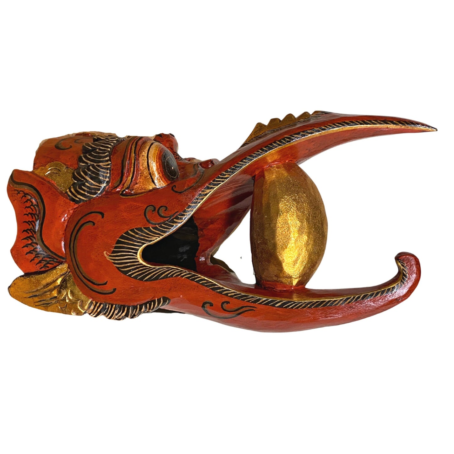 Balinese Garuda Mask |Bali Folk Art  Eagle Guardian | Polychrome Hand Carved Wood collectors Mask
