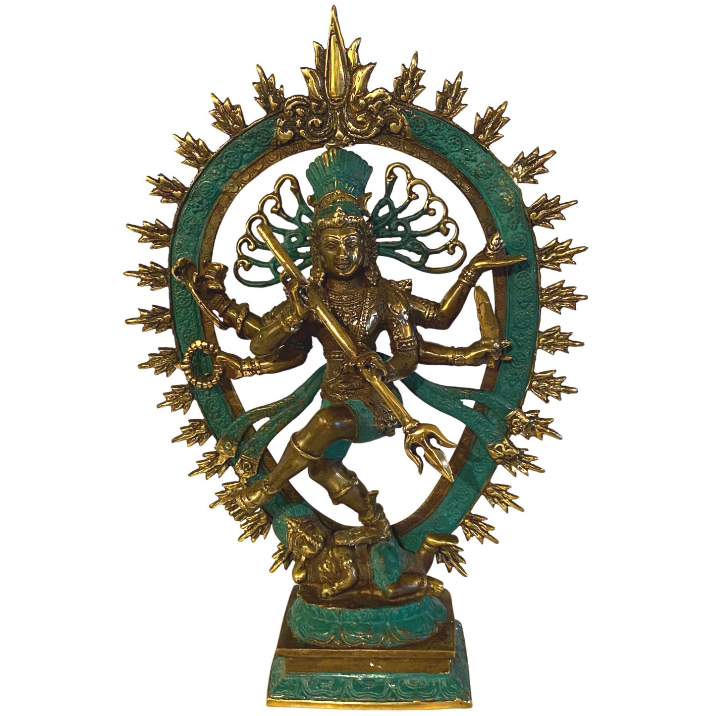 Shiva Nataraja Bronze Sculpture: Balinese Hindu Art, Lost Wax Cast Metal Statue