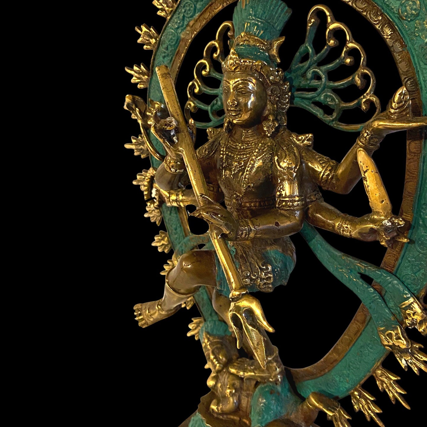 Shiva Nataraja Bronze Sculpture: Balinese Hindu Art, Lost Wax Cast Metal Statue