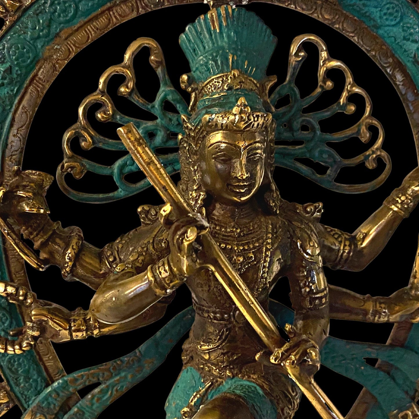 Shiva Nataraja Bronze Sculpture: Balinese Hindu Art, Lost Wax Cast Metal Statue