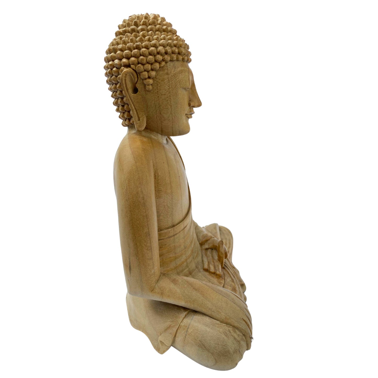 Earth Witness Buddha Sculpture Hand Carved Balinese Wood Carving hand carved Statue Bali art