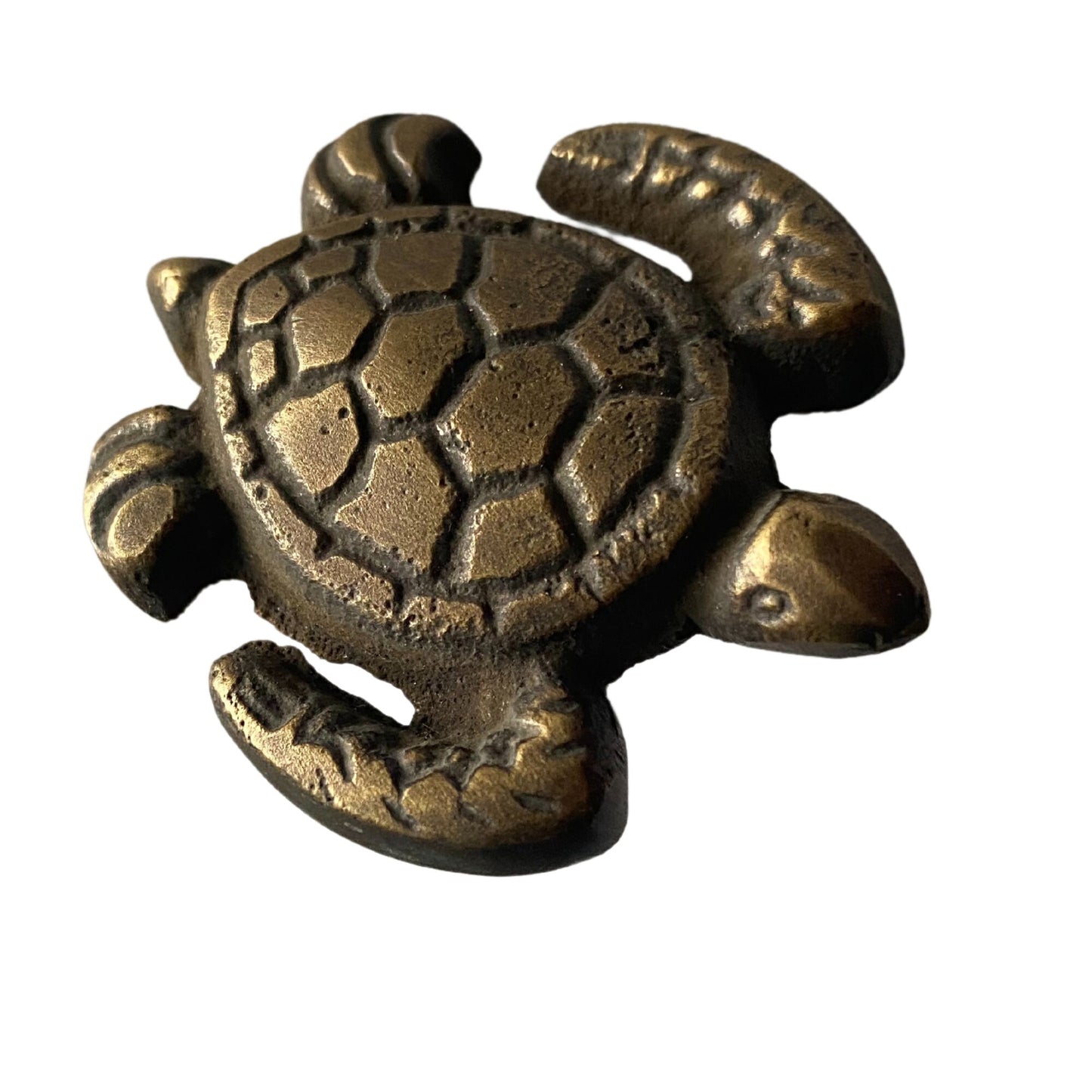 Brass Sea Turtle Drawer Pull: Nautical Cabinet Knob, Wall Hook