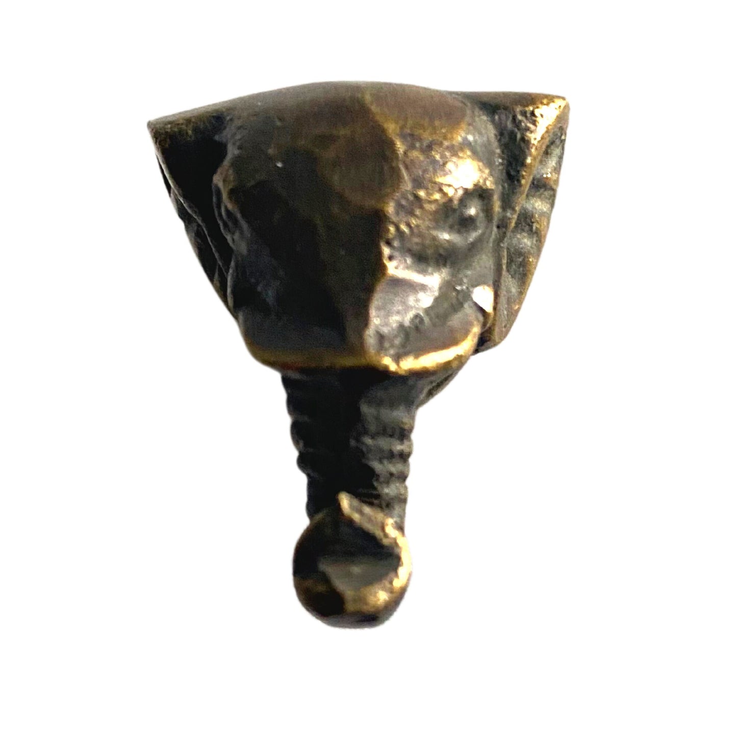 Solid Brass Elephant Knob: Cabinet Pull