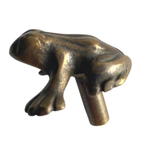 FROG Knob handle Drawer Pull TOAD Amphibian handmade solid brass Home decor