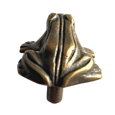 FROG Knob handle Drawer Pull TOAD Amphibian handmade solid brass Home decor