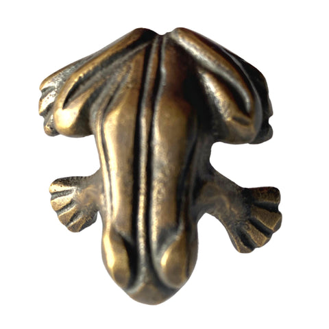 FROG Knob handle Drawer Pull TOAD Amphibian handmade solid brass Home decor