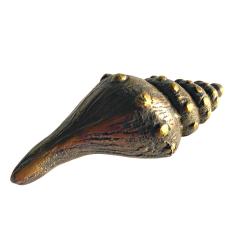 Seashell Knob handle Drawer Pull Hook Sea Life Nautical decor antique brass Beach Cottage Decor