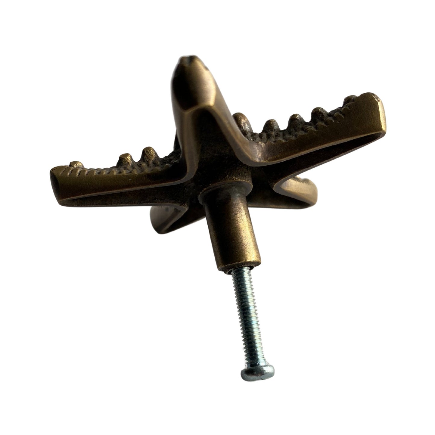 Brass Starfish Knob: Nautical Cabinet Pull, Beach Decor
