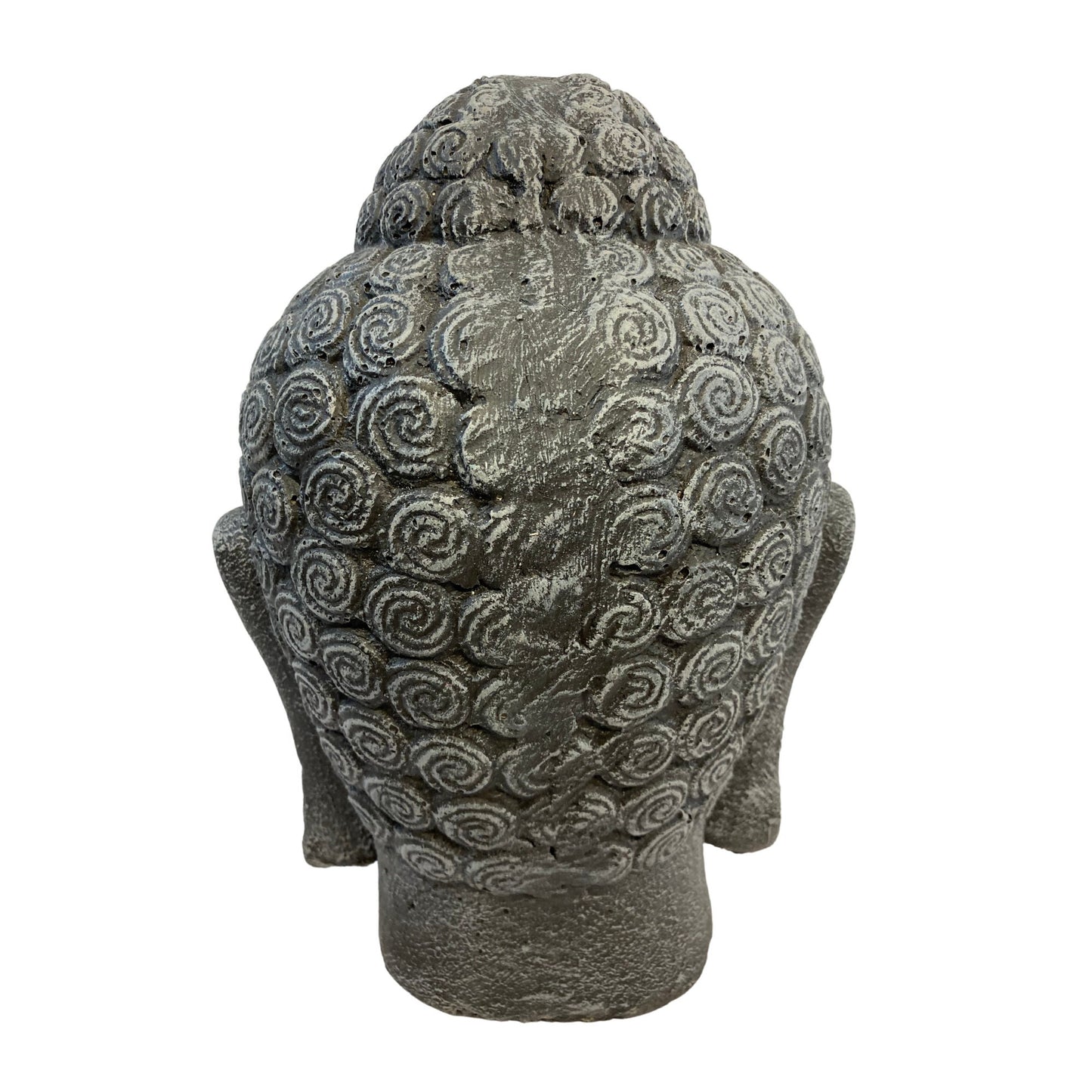 Peaceful Buddha Bust Statue Balinese Art Home Garden Decor Handcrafted Cast concrete and Lava stone Bali sculpture Buddhist art - Acadia World Traders