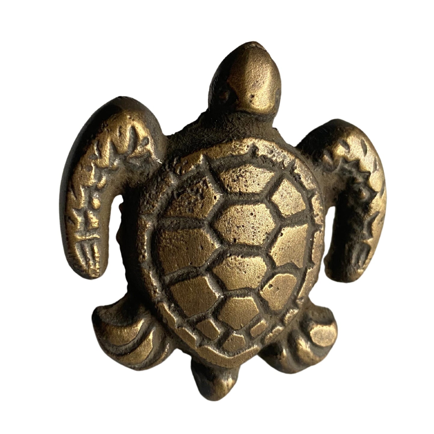 Brass Sea Turtle Drawer Pull: Nautical Cabinet Knob, Wall Hook