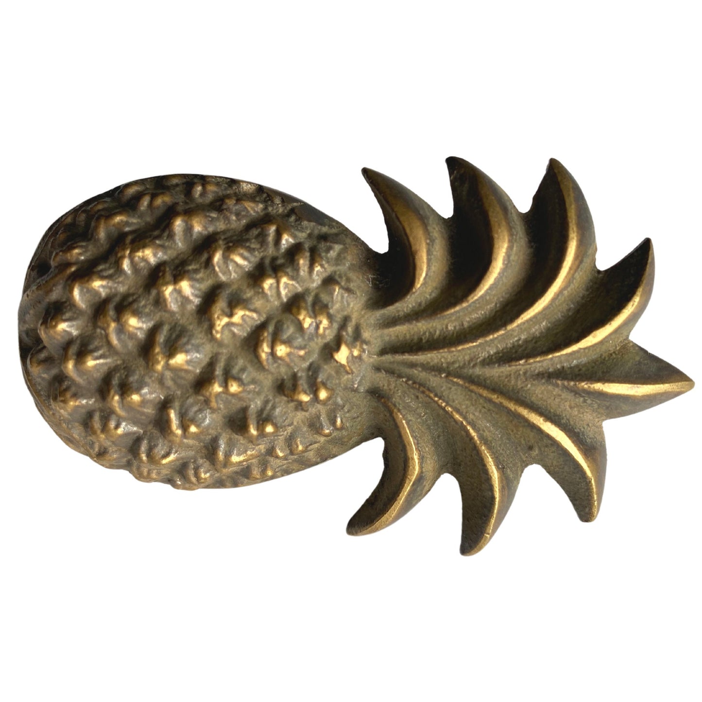 Tropical Pineapple Knob Solid Brass Drawer Pull Handle Hook Handcrafted Bali Jungelow decor