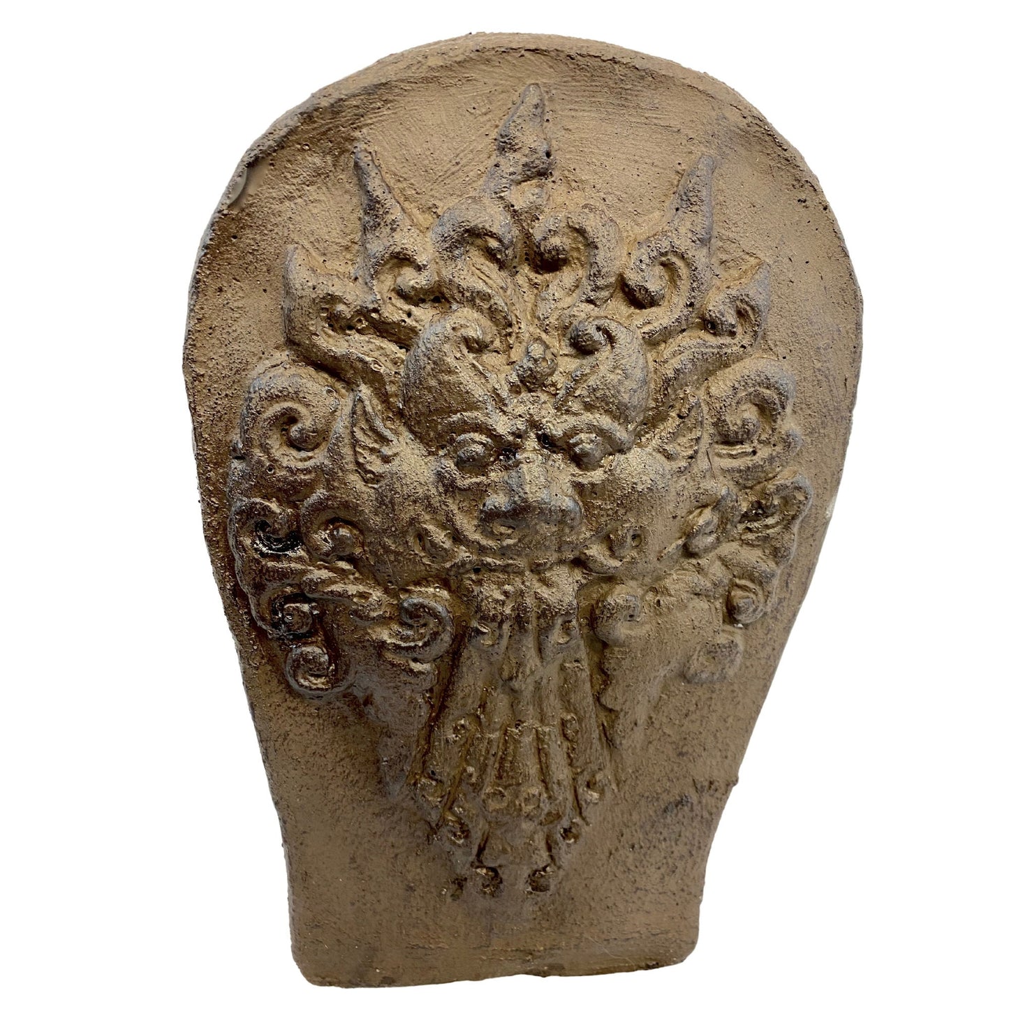 Ganesha Garden Statue, handmade cast Lava Stone: Balinese Garden Art