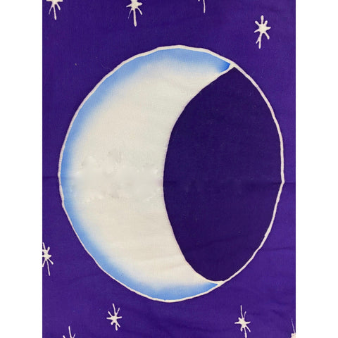 Lunar Moon Phase Handmade Bali Batik Prayer Flag Wall hanging bunting Banner Garden art