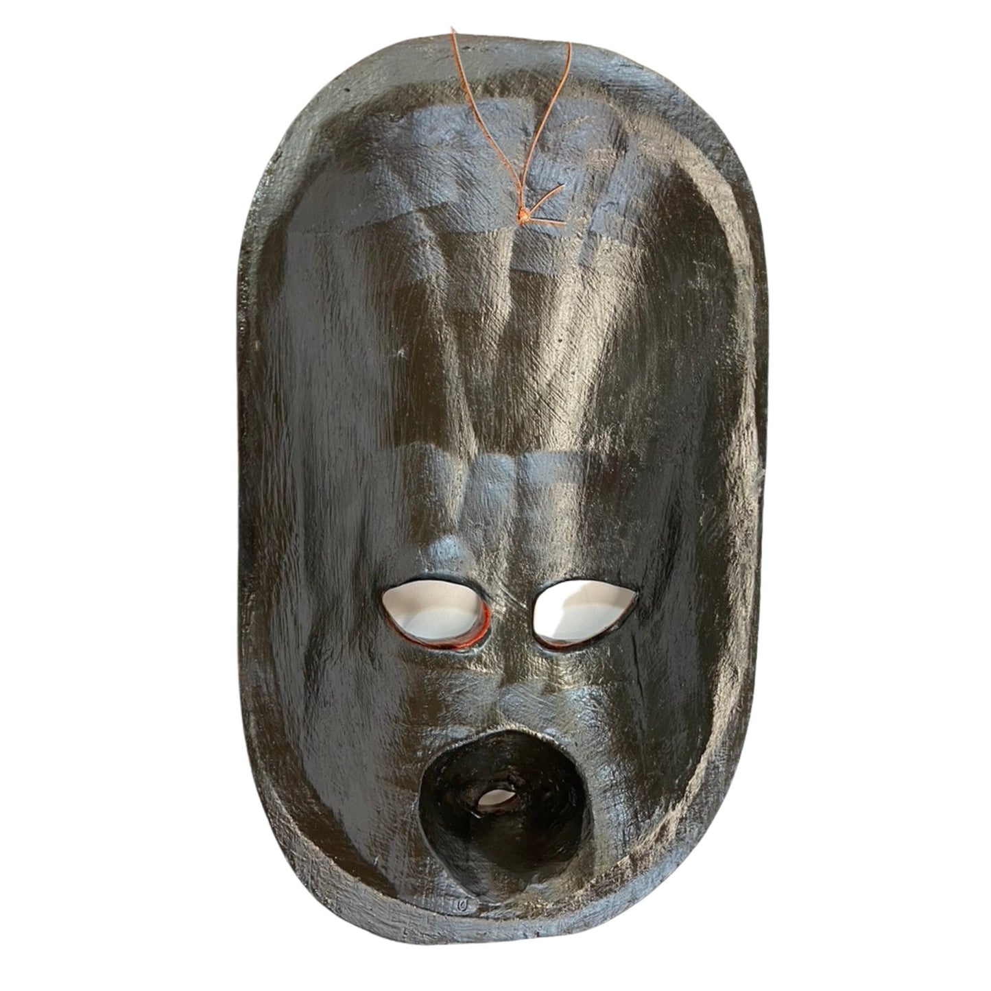 Hand Carved Balinese Barong Brutuk Mask: Bali Folk Art Wood Carving, Wall Decor
