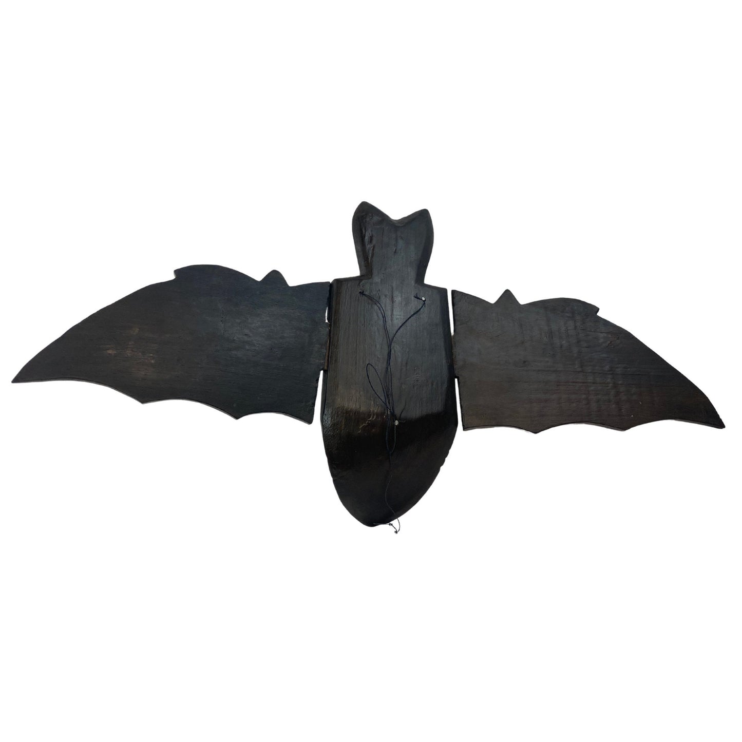 Flying Black Bat Mobile Balinese Spirit Chaser Demon chaser hand carved wood Bali Art