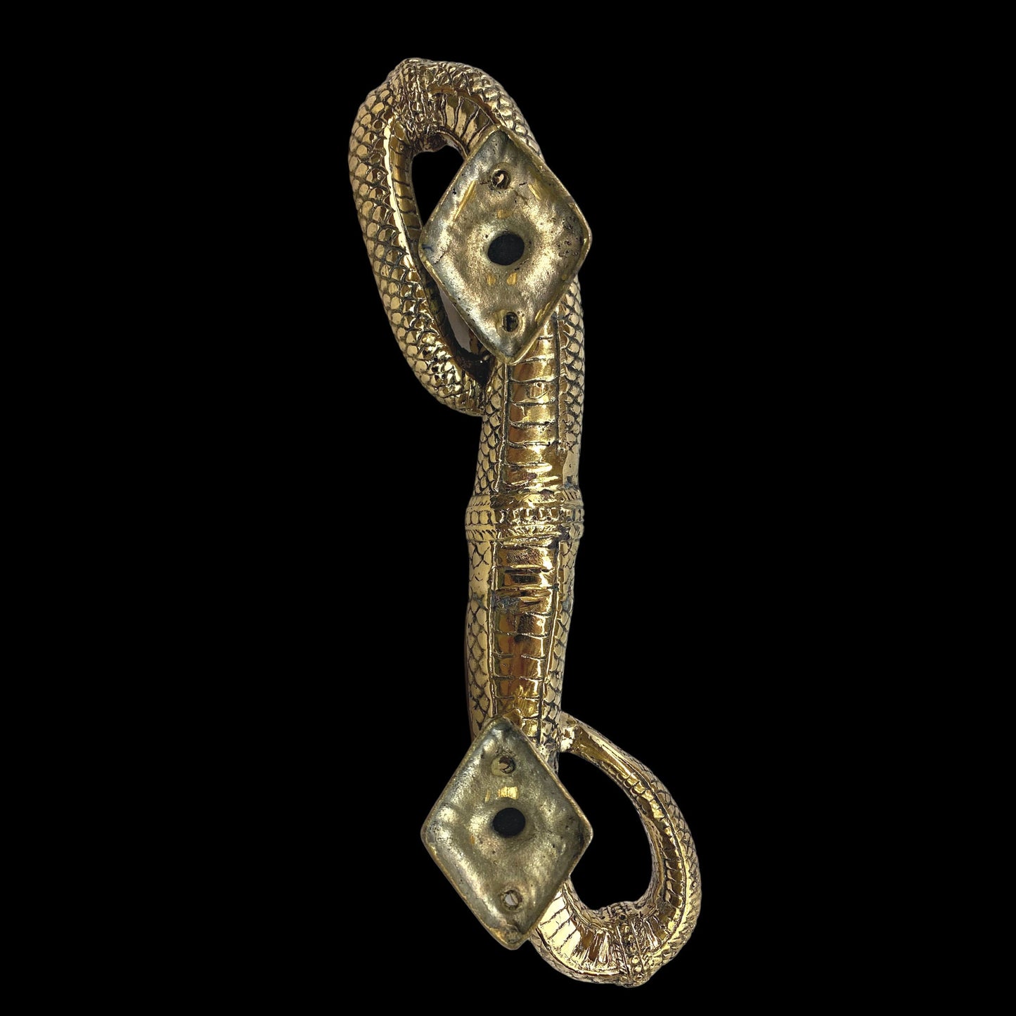 Silvered Bronze Dragon Naga Antaboga Serpent Door Handle door hardware Pull handmade Cast Bronze Metal Bali Art