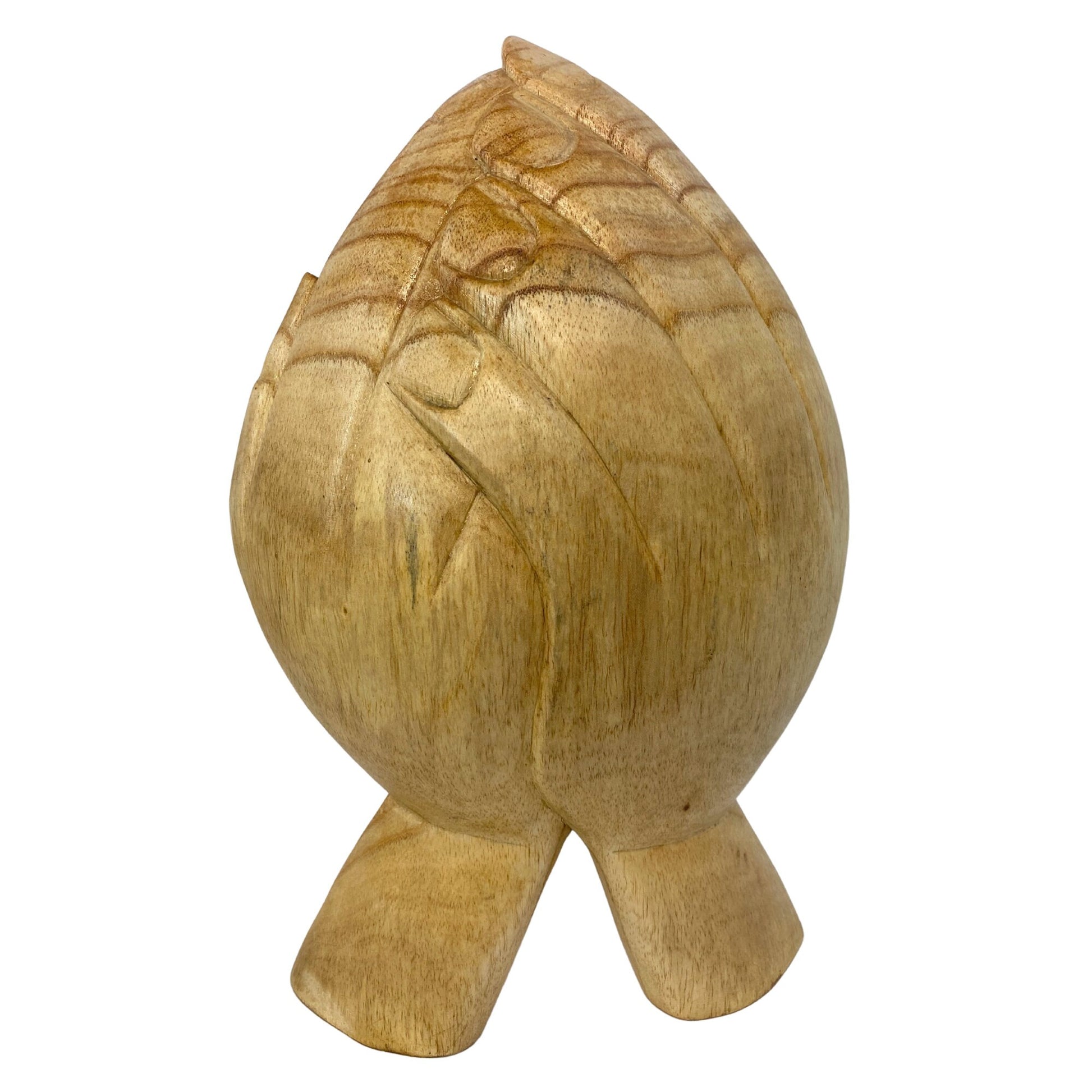 BUDDHA Offering Hands Bowl Mudra blessing Hand Carved wood Jewelry Trinket dish Centerpiece Bali art - Acadia World Traders