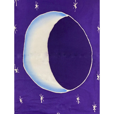 Lunar Moon Phase Handmade Bali Batik Prayer Flag Wall hanging bunting Banner Garden art