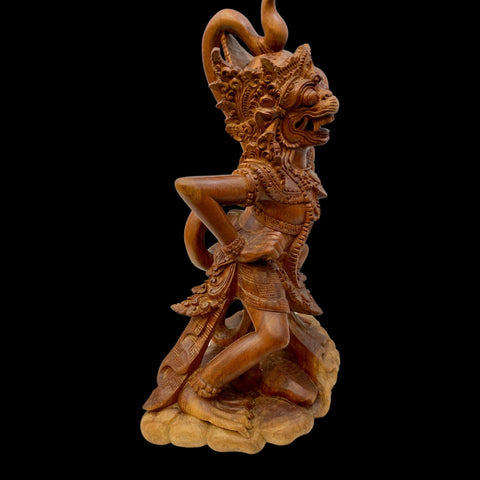 Balinese Hanuman Statue Wood Carving Monkey God Sculpture Ramayana Bali Hindu Art Hand Carved Wood Indonesian Folkart