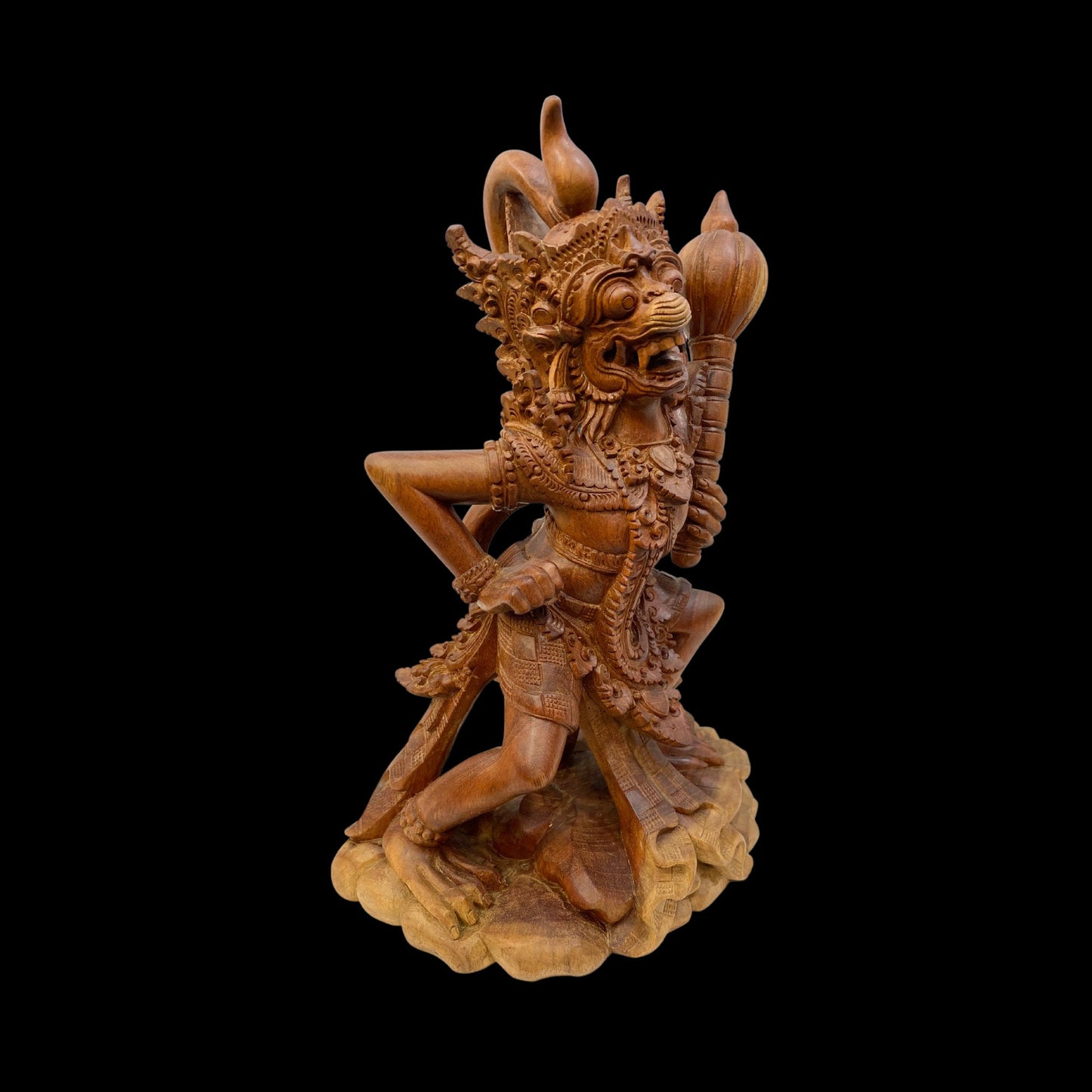Balinese Hanuman Statue Wood Carving Monkey God Sculpture Ramayana Bali Hindu Art Hand Carved Wood Indonesian Folkart