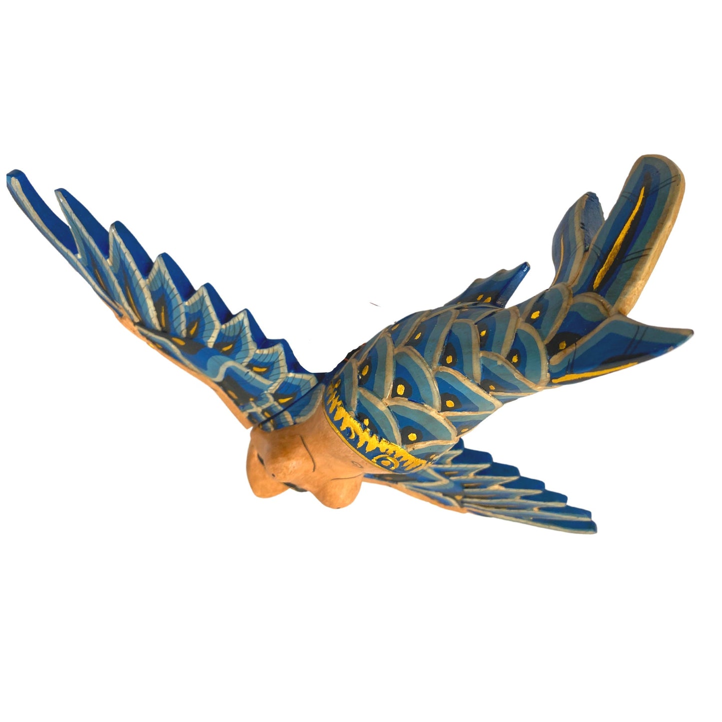 Carved,Flying Mermaid Goddess Spiritchaser Mobile: Balinese Folk Art Wood Carving, Crib Guardian