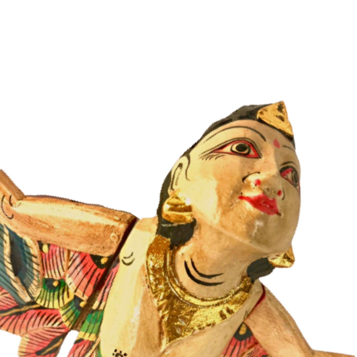 Winged Dewi Sri Spiritchaser Mobile: Balinese Hand Carved Wood Fertility Goddess