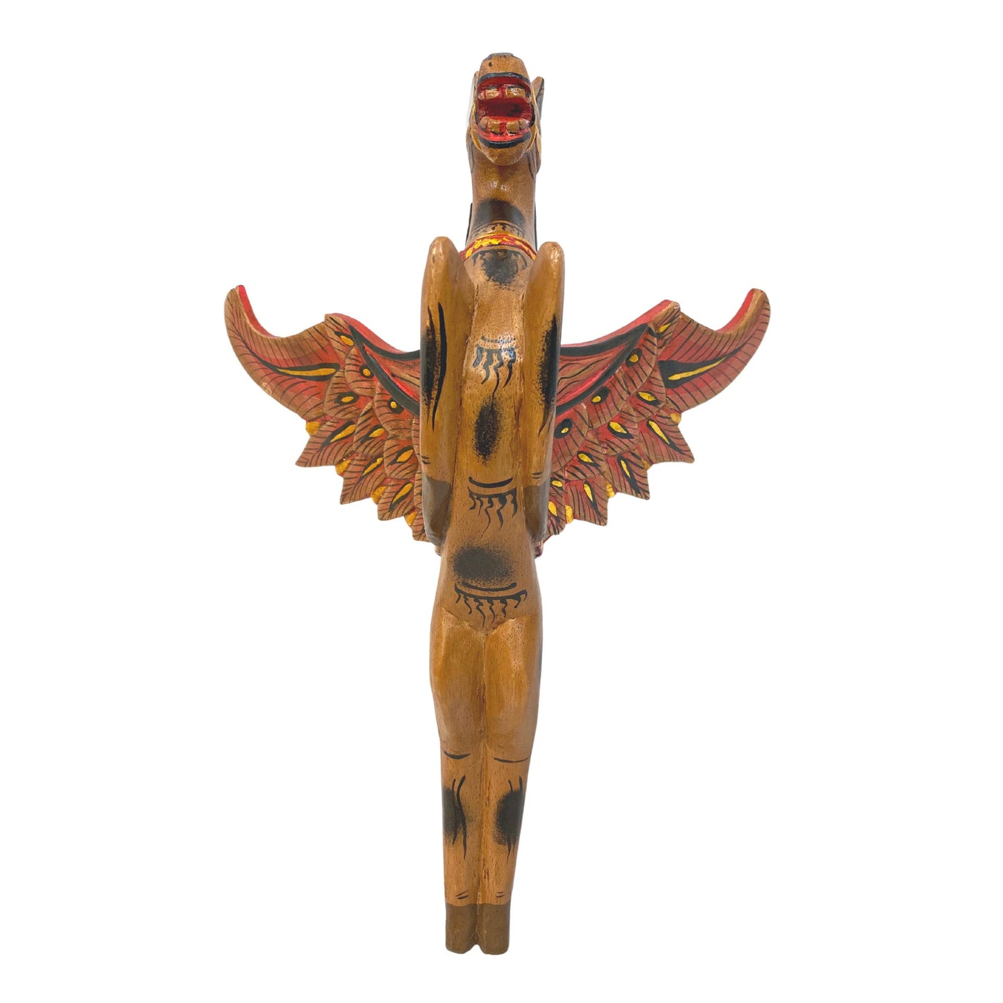 Winged Pegasus Flying Horse Mobile Crib Guardian Spiritchaser Hand Carved wood Bali Folk Art Boho Eclectic Decor