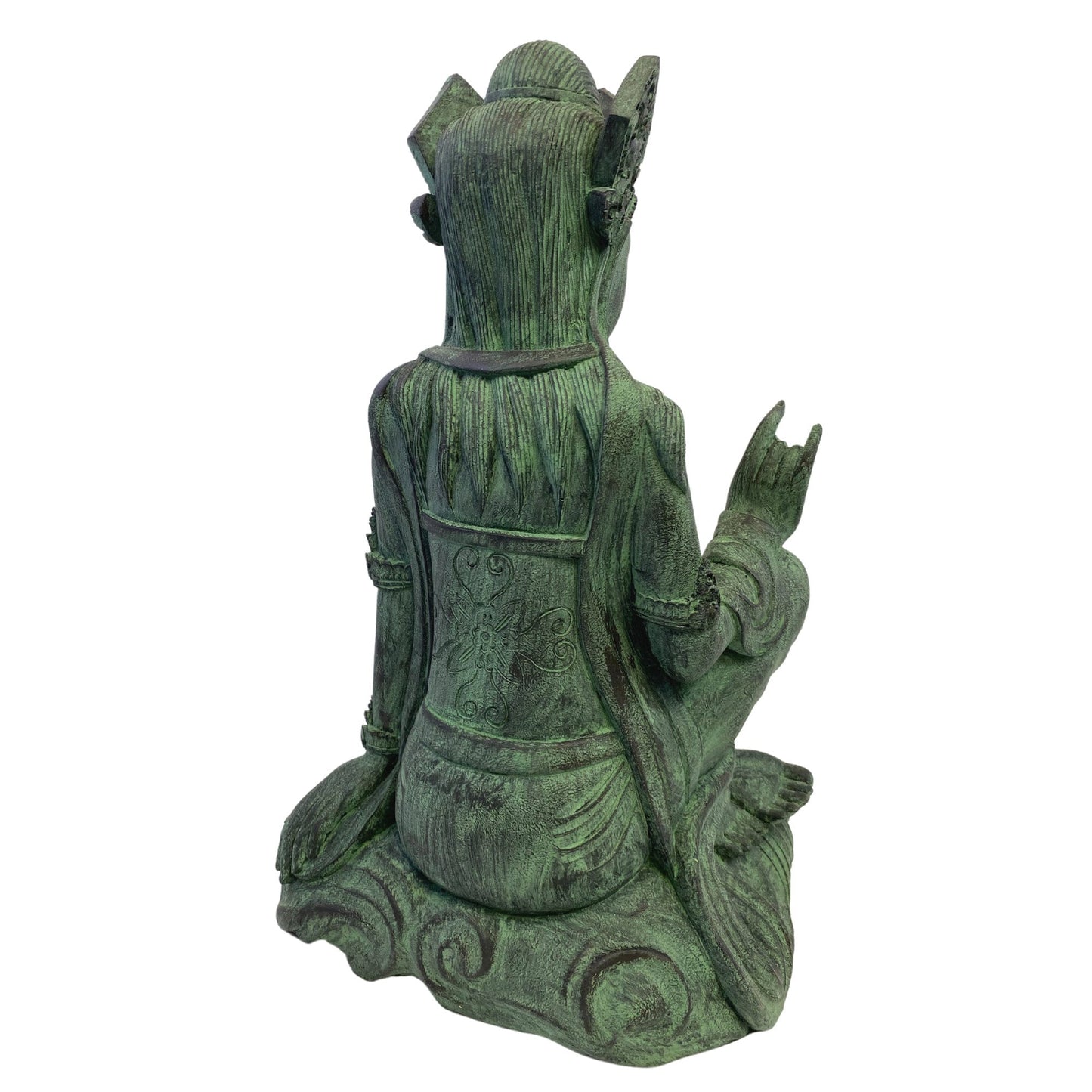 Guan Yin Garden Statue, Goddess of Compassion, Hand Cast Volcanic Sand Resin, Balinese Art