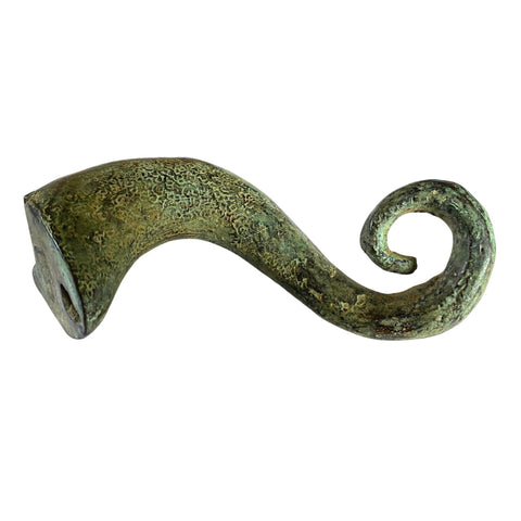 Octopus Tentacle Wall Hook handmade coat hook Bronze Green Verdigris Patina metal Nautical Home decor