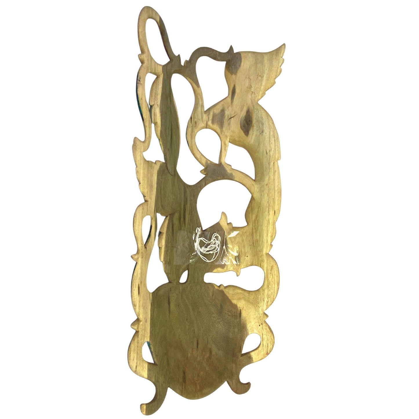 Balinese Dewi Bawang Goddess Mask: Hand-Carved Painted Wood Wall Decor