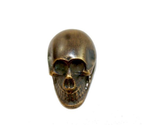 Solid Brass Gothic Skull Skeleton Knob Drawer Pull Handle Hook Handcrafted Bali