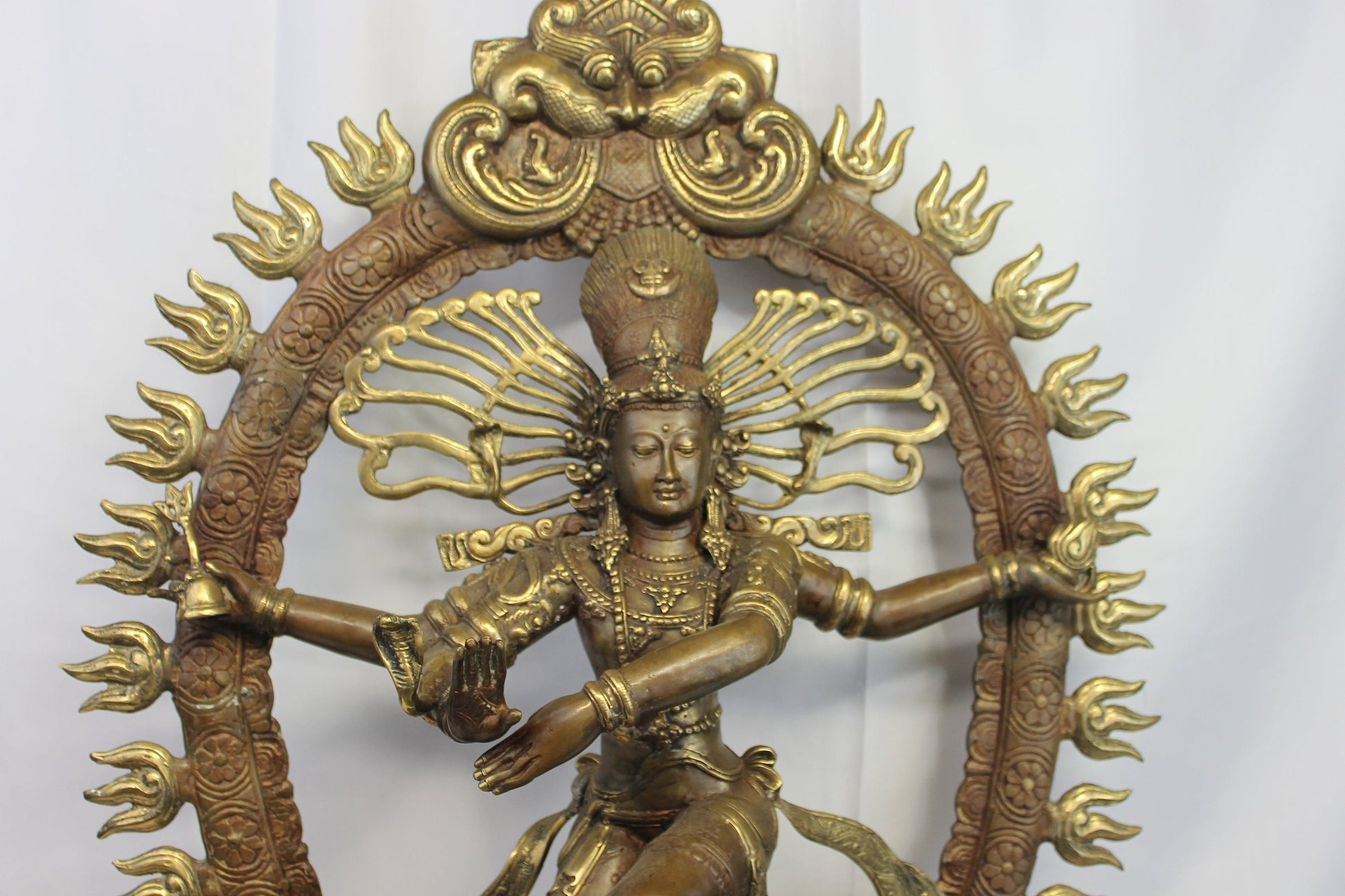 Shiva Nataraja Sculpture Lord of Dance Statue Dancing Shiva Murti Balinese Hindu art Lost Handmade wax cast solid Bronze 3 ft tall - Acadia World Traders