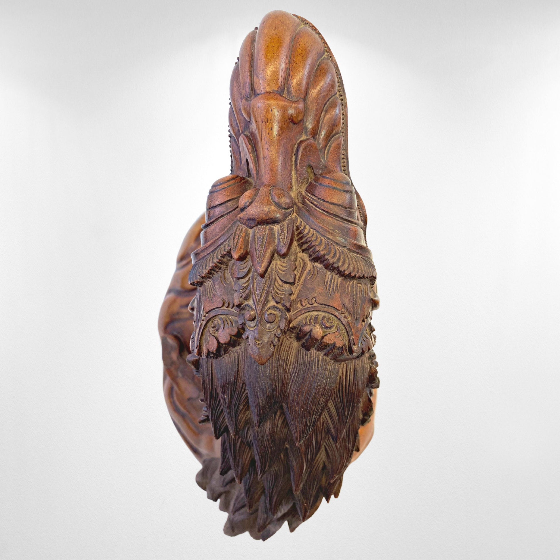 Vintage Dragon Cosmic Naga Basuki Antaboga Statue Hand Carved Suar Wood Carving Sculpture Balinese handcrafted Folk Art OOAK - Acadia World Traders