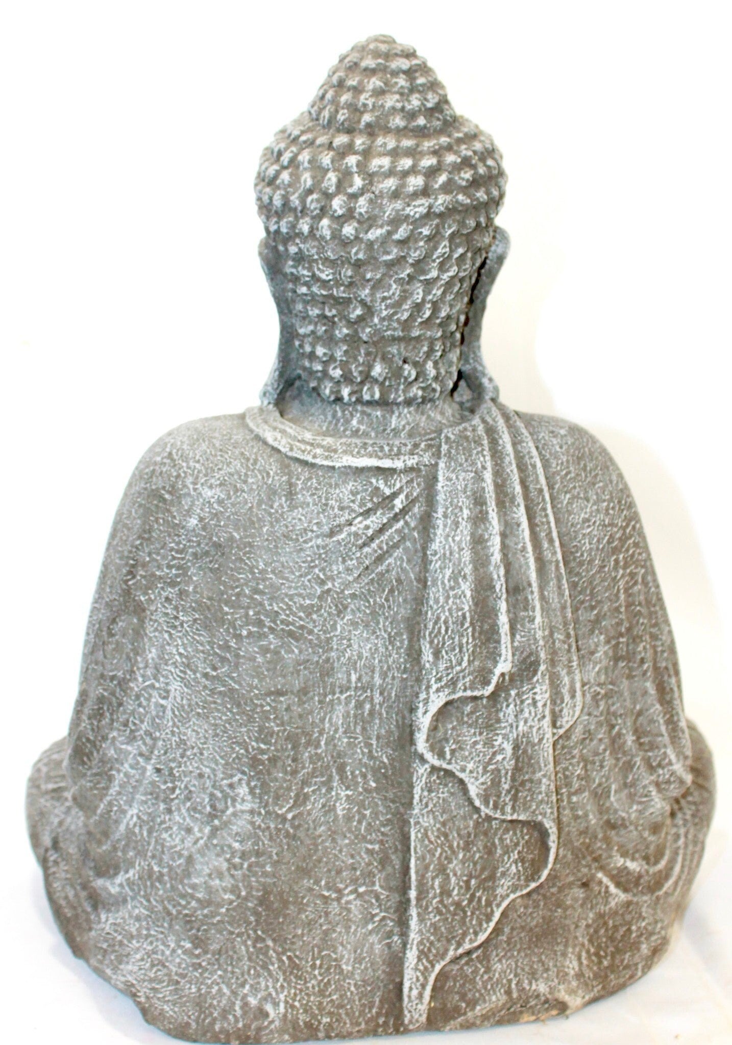 Dhyana Buddha Garden Statue Handmade cast lava stone Bali Yard Art - Acadia World Traders