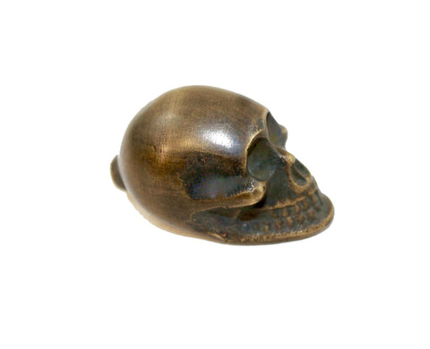 Solid Brass Gothic Skull Skeleton Knob Drawer Pull Handle Hook Handcrafted Bali