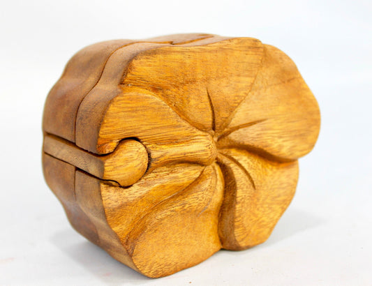 Tropical Hibiscus Flower Secret Puzzle stash Box