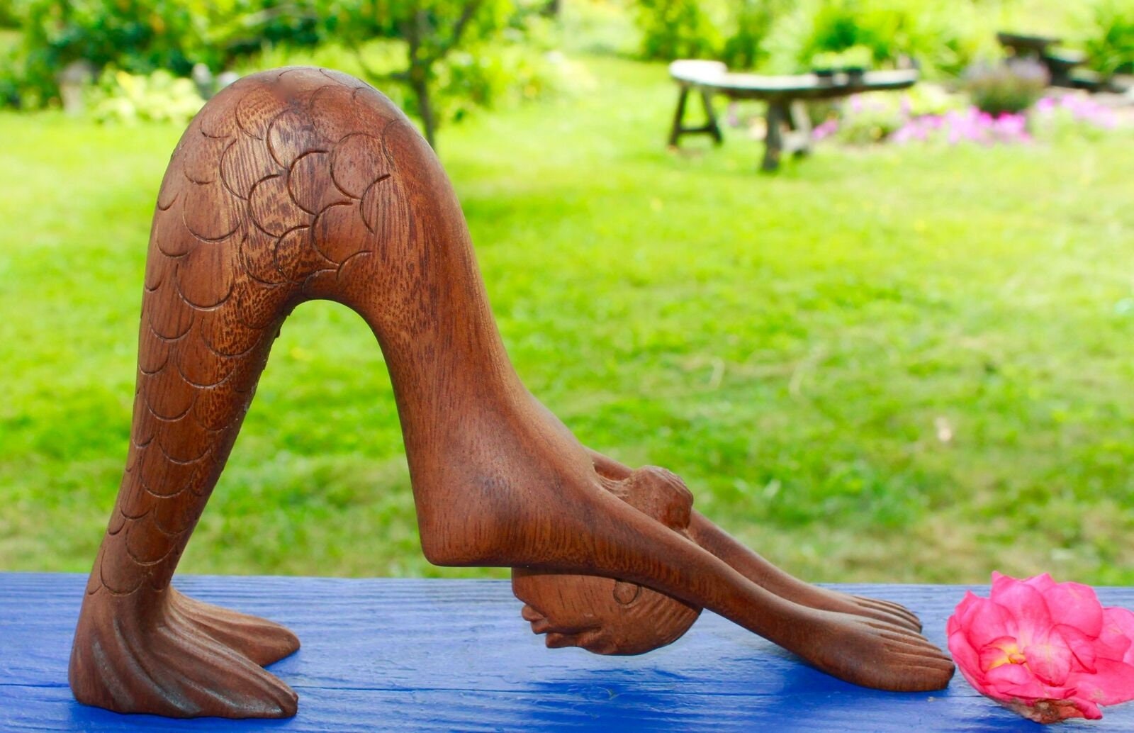 Yogini Yoga POse Mermaid Down Dog Asana Yoga Mermaid Figure - Acadia World Traders