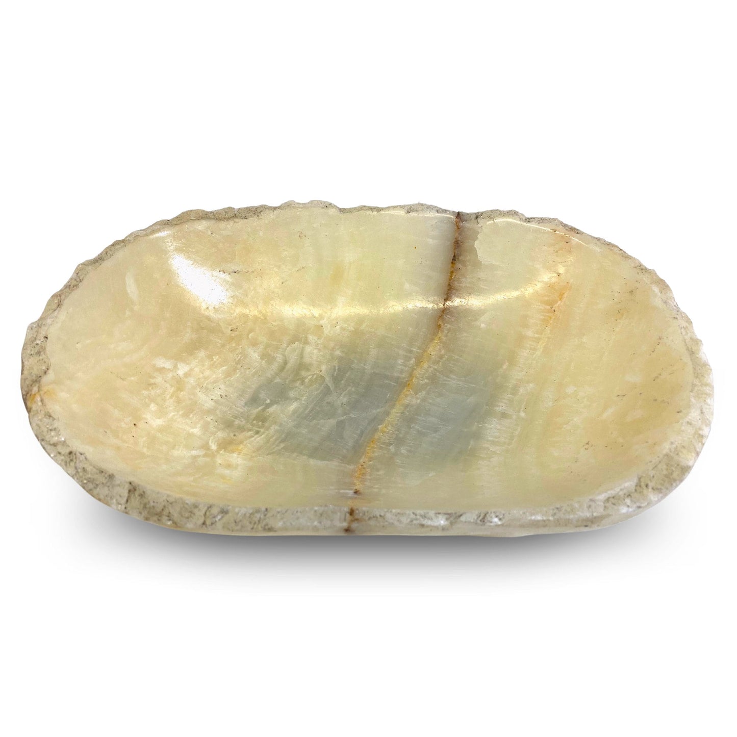 Hand Carved Agate Bowl: Decorative Crystal Healing Bowl